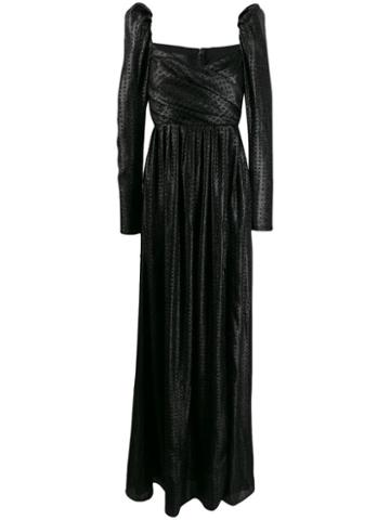 Pinko Juliet Sleeve Evening Gown - Black