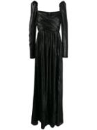Pinko Juliet Sleeve Evening Gown - Black