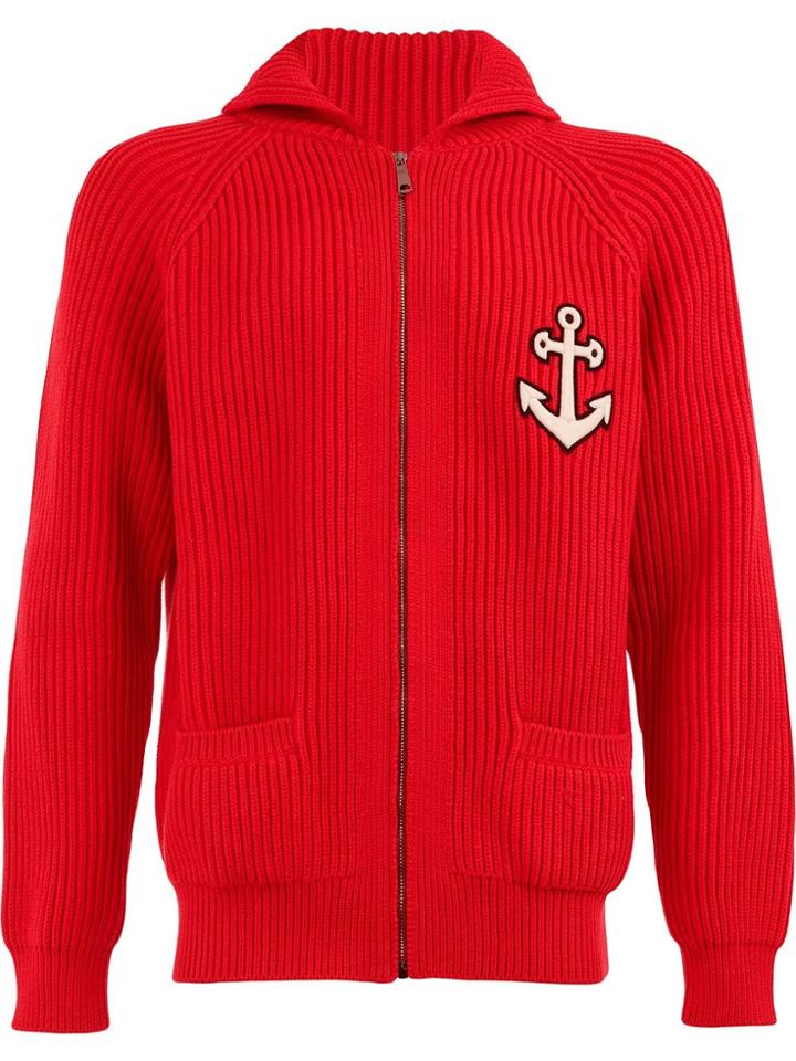 Gucci Embroidered Knit Cardigan