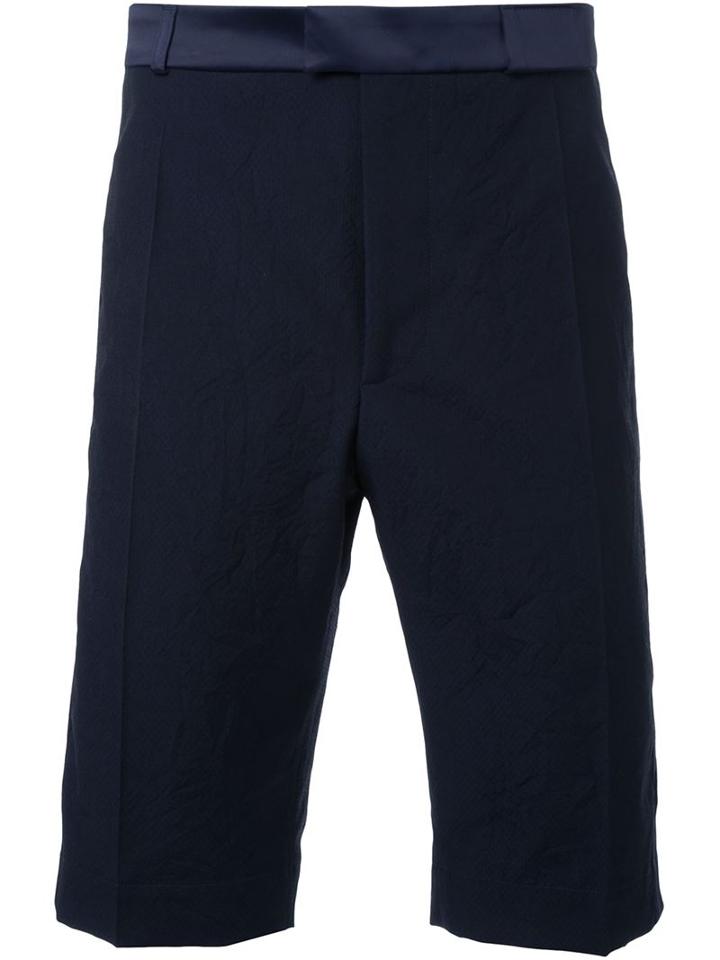 22/4 By Stephanie Hahn Contrast Waist Tailored Shorts