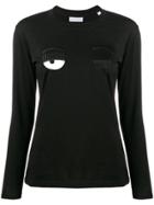 Chiara Ferragni Flirting Long-sleeved T-shirt - Black