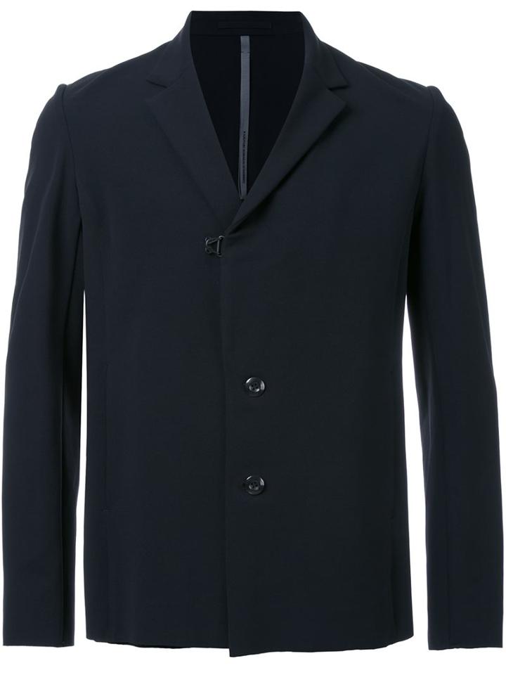 Kazuyuki Kumagai Classic Blazer, Men's, Size: 2, Black, Nylon/polyurethane