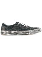 Yoshiokubo Damage Low Top Sneakers - Black