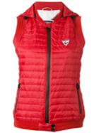 Rossignol Nadine Hooded Gilet, Women's, Size: 36, Red, Polyamide/feather Down/polyester