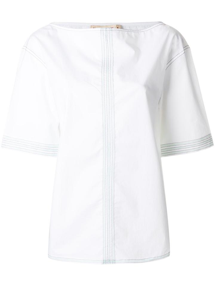 Marni Overstitched Blouse - White