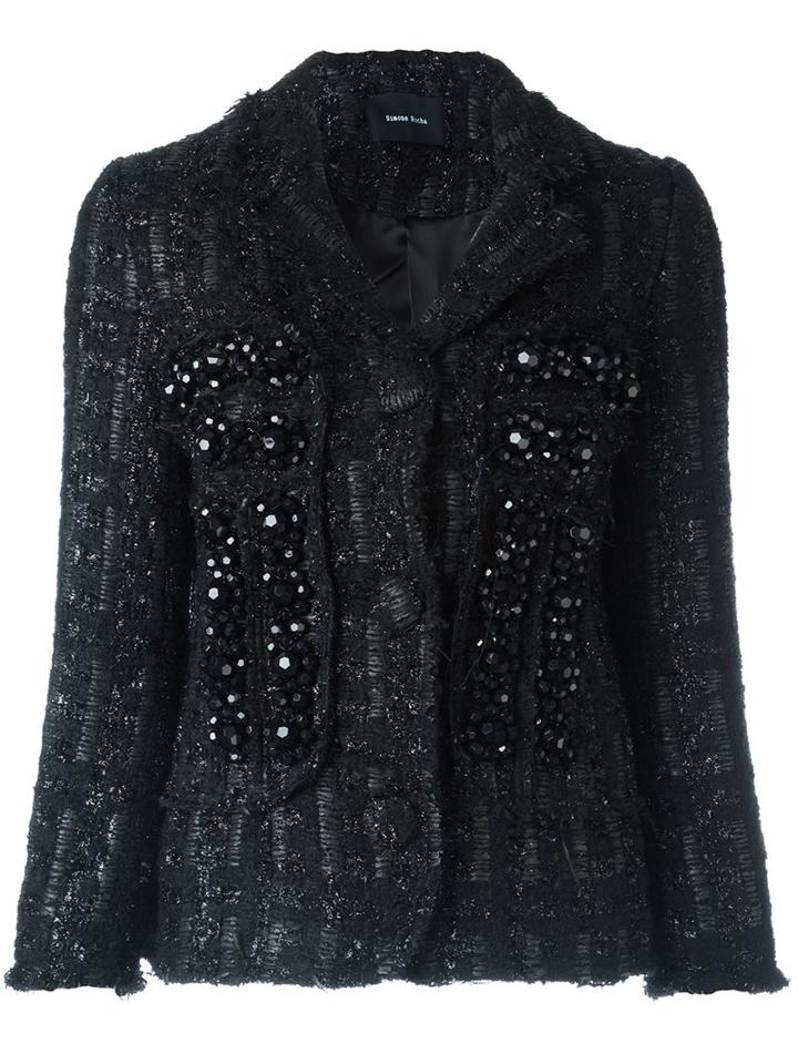 Simone Rocha Embellished Tweed Jacket