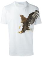 Neil Barrett Eagle Print T-shirt, Men's, Size: Xs, White, Cotton