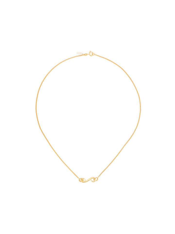Wouters & Hendrix Technofossils Bend Necklace - Metallic