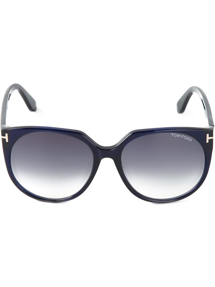Tom Ford Oversized Round Frame Sunglasses