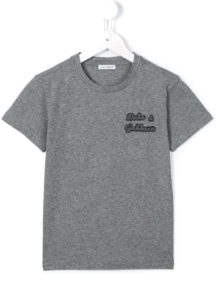 Dolce & Gabbana Kids Logo Chest Patch T-shirt