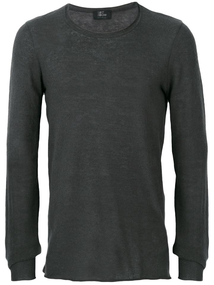 Lost & Found Ria Dunn Classic Knitted Sweater - Grey