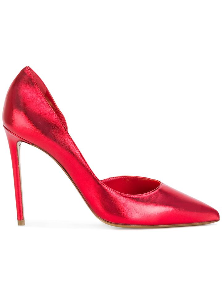 Alexandre Vauthier Metallic Lima Pumps - Red
