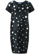 Tsumori Chisato Circle Print Dress, Women's, Size: 2, Black, Silk/cotton