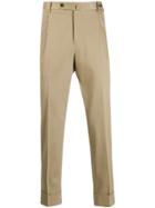 Pt01 Textured Tailored Trousers - Neutrals