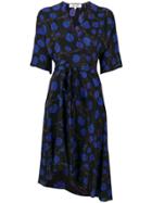 Dvf Diane Von Furstenberg Dragon Berry Wrap Dress - Black