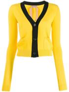 Nº21 Knitted Logo Cardigan - Yellow