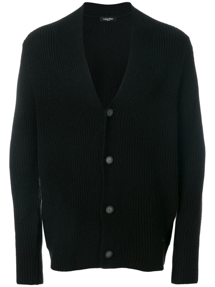 Calvin Klein V-neck Cardigan - Black