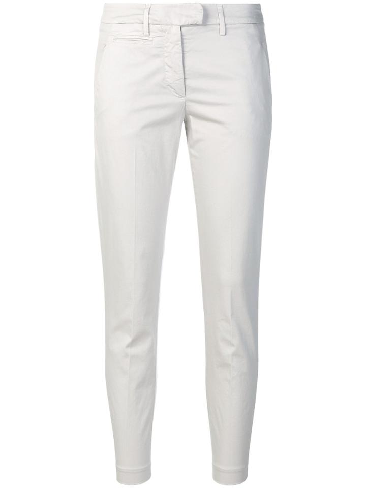 Dondup Slim Trousers - White