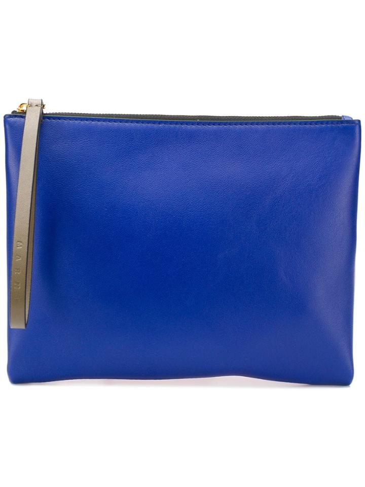 Marni Two Tone Clutch Bag - Yellow & Orange