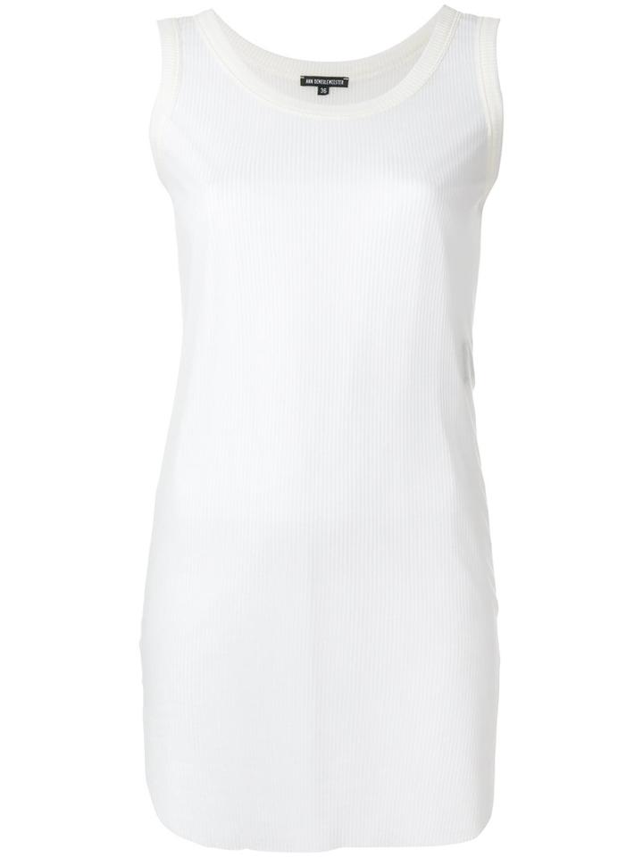 Ann Demeulemeester - Tank Top - Women - Cotton/lyocell - 38, White, Cotton/lyocell