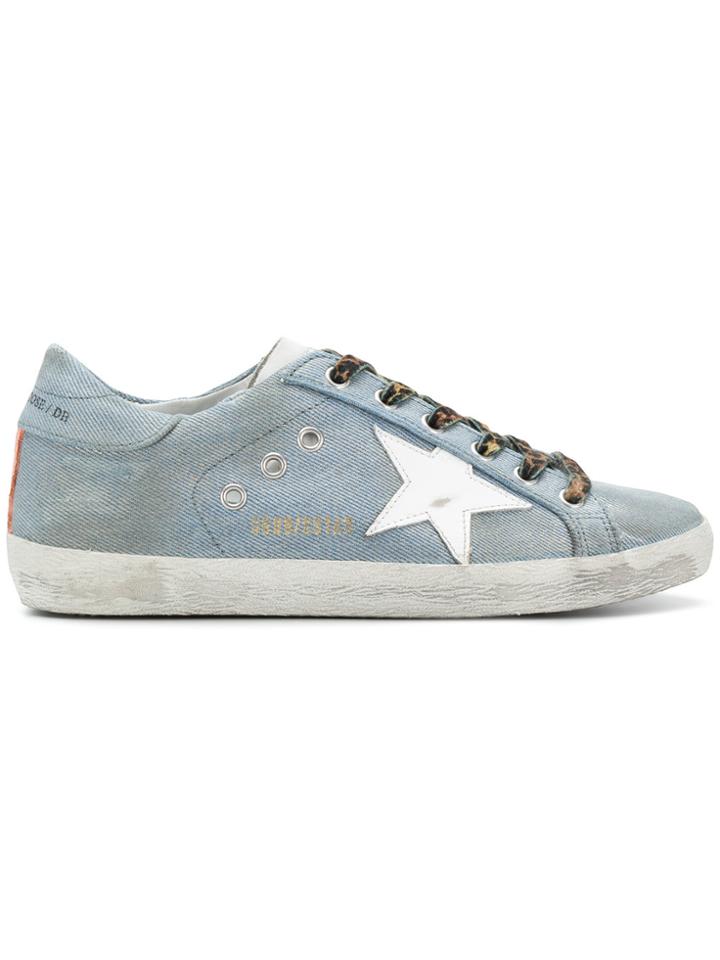 Golden Goose Deluxe Brand Superstar Denim Sneakers - Blue