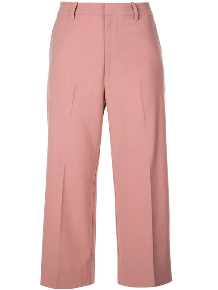 Co Wide Leg Trousers - Red