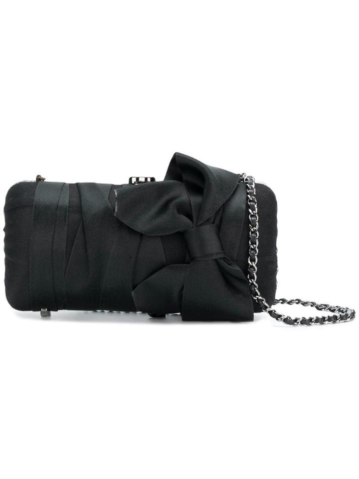 Chanel Pre-owned Bow Clutch - Black
