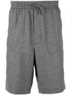 Ami Alexandre Mattiussi - Elasticated Waist Bermuda Shorts - Men - Wool - 38, Grey, Wool