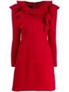 Giambattista Valli Long-sleeve Mini Dress - Red