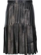Mugler Strappy A-line Skirt - Black