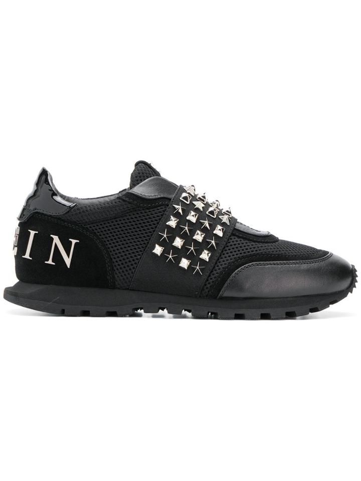 Philipp Plein Studs Runner Sneakers - Black