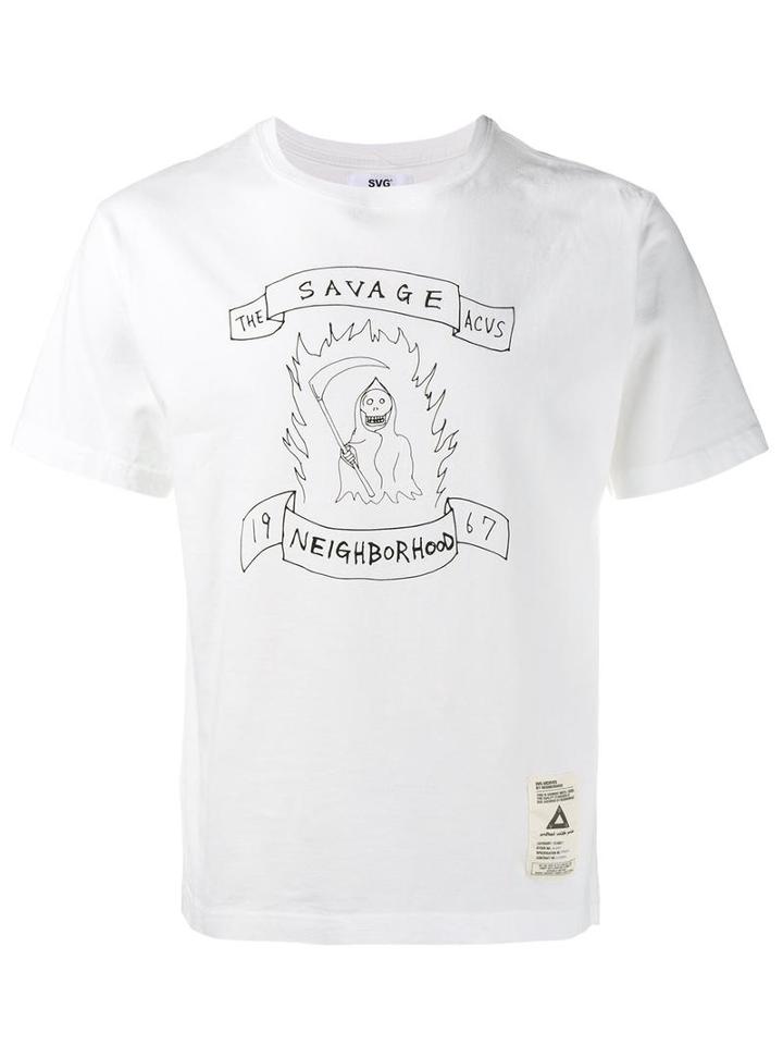 Neighborhood '1967' T-shirt, Men's, Size: Medium, White, Cotton