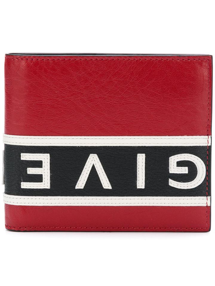 Givenchy Colour-block Logo Bi-fold Wallet - Red