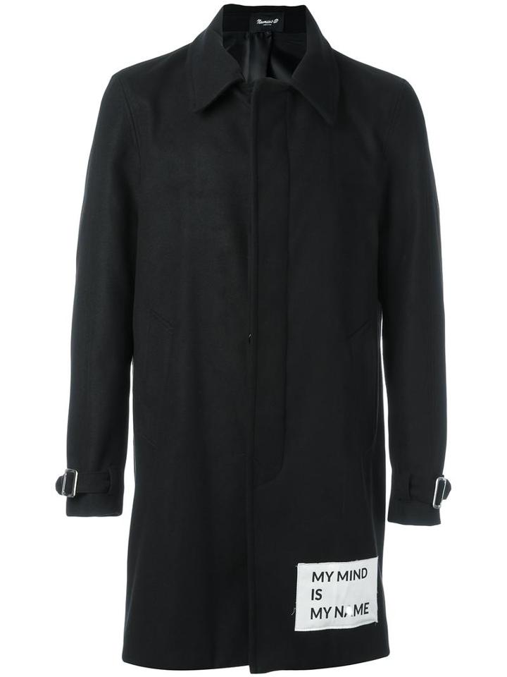 Numero00 My Mind Patch Coat, Men's, Size: Xl, Black, Spandex/elastane/cotton