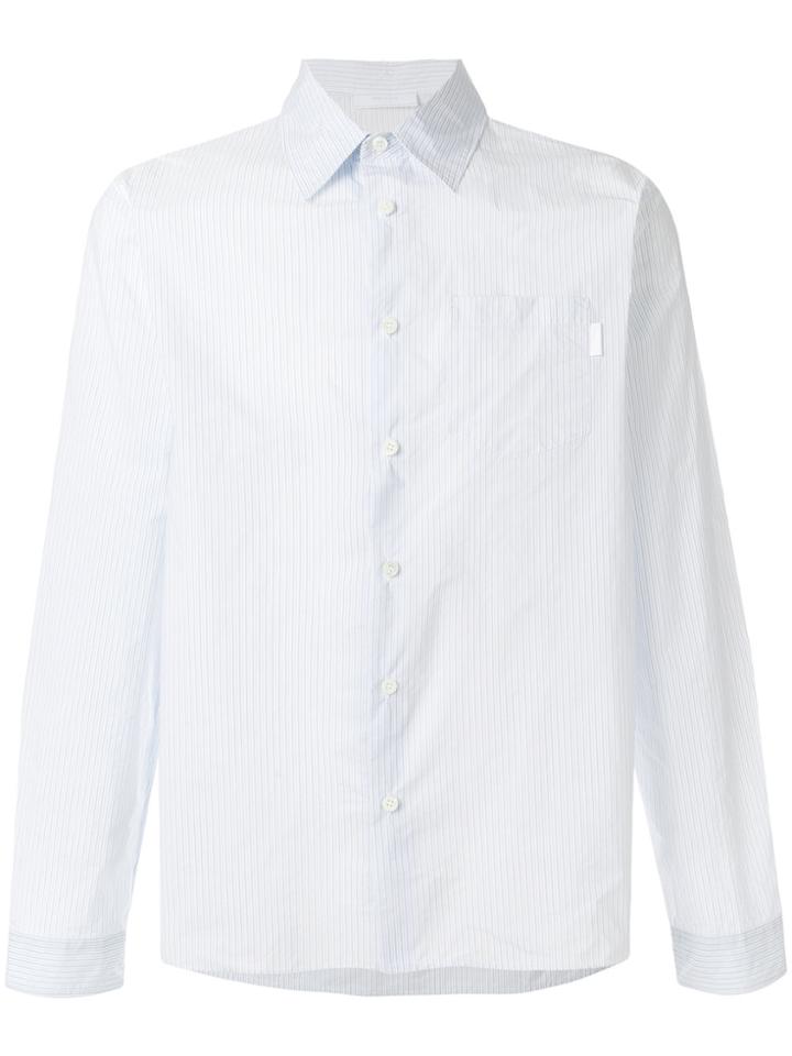 Prada Striped Boxy Shirt - White
