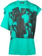 Raf Simons Asymmetric Sleeve T-shirt - Green