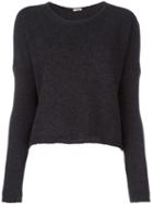 Apuntob Round Neck Jumper, Women's, Size: Small, Grey, Cashmere
