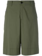 Barena Knee Length Shorts, Women's, Size: 42, Green, Cotton/polyamide/spandex/elastane