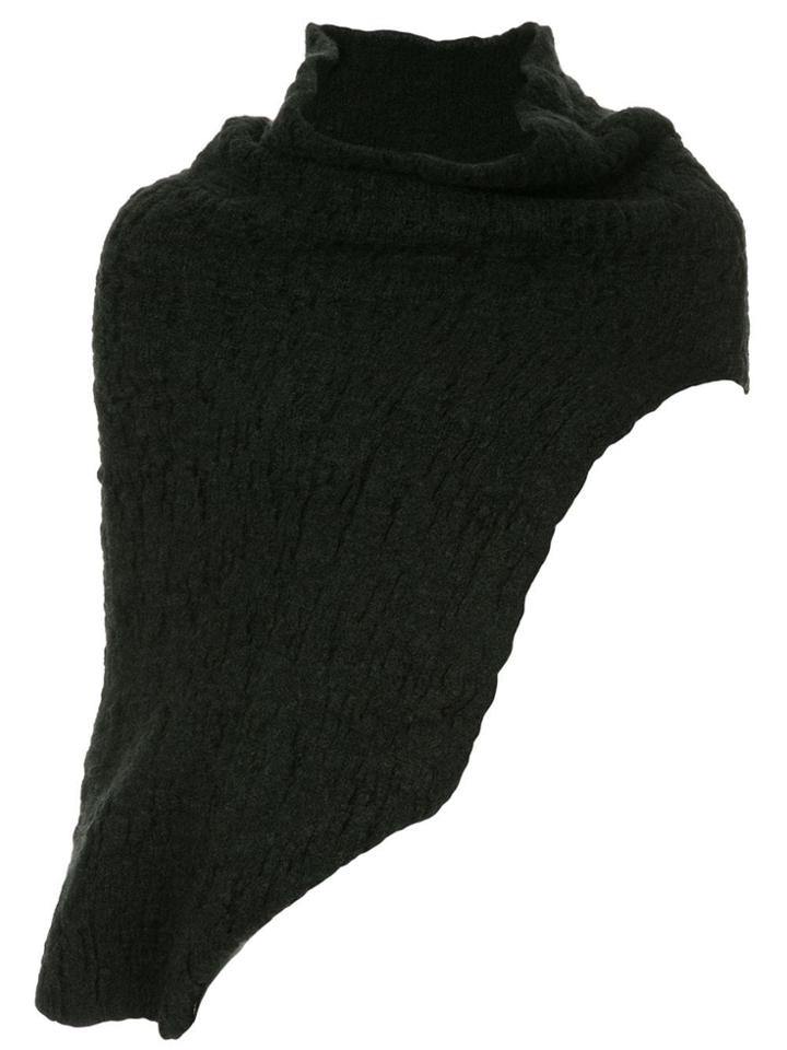 Isabel Benenato Draped Asymmetric Sweater - Black