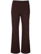 Tomorrowland Flared Knit Trousers - Brown