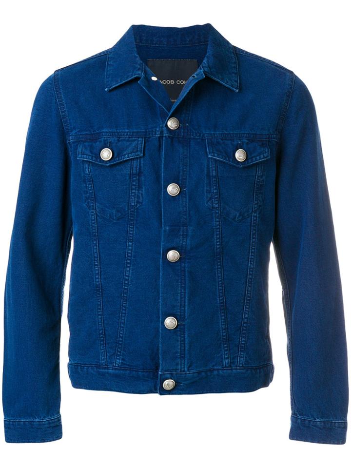 Jacob Cohen Fitted Denim Jacket - Blue