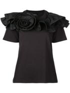 Marc Jacobs Ruffled Rosette Top - Black