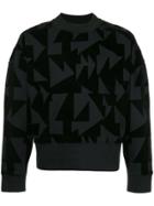 Cerruti 1881 Geometric Print Sweater - Black
