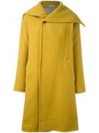 Plantation Double Breasted Flap Coat, Women's, Size: Small, Yellow/orange, Nylon/cupro/wool