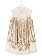 Elisabetta Franchi La Mia Bambina Teen Sleeveless Embellished Dress -