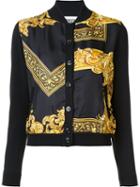 Moschino Baroque Frame Cardigan, Women's, Size: 46, Black, Silk/virgin Wool