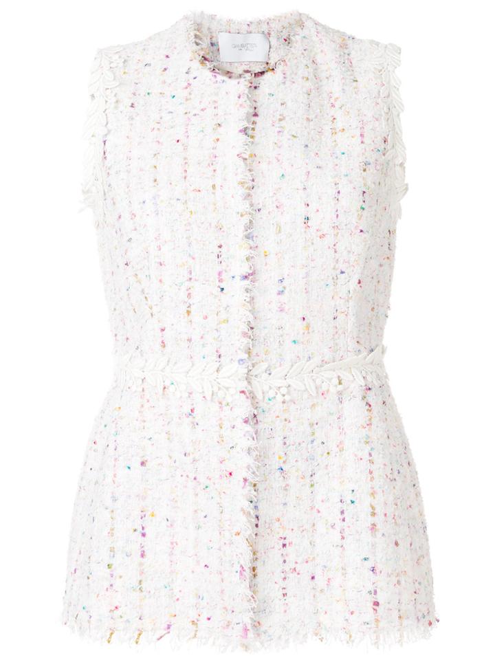 Giambattista Valli Tweed Vest - White
