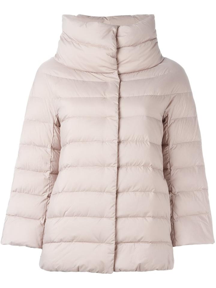 Herno Puffer Jacket, Women's, Size: 46, Pink/purple, Polyamide/polyurethane/feather Down