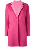 Max Mara Single Button Mid Coat, Women's, Size: 38, Pink/purple, Virgin Wool/cashmere/wool