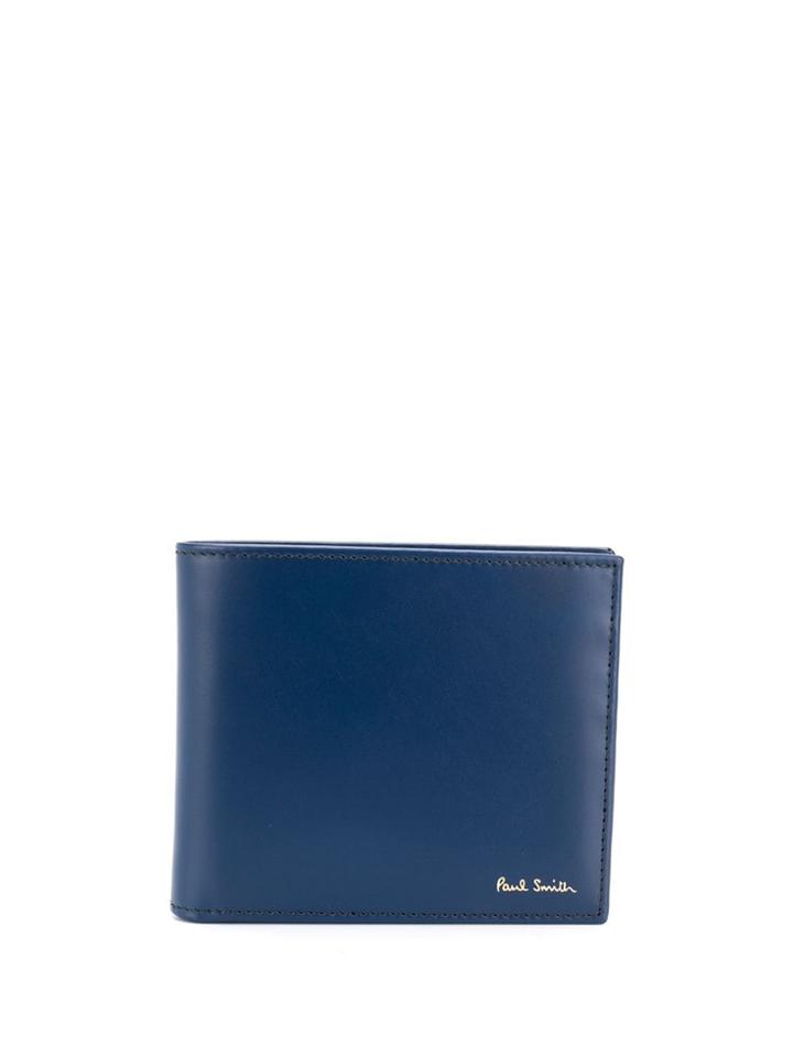 Paul Smith Logo Billfold Wallet - Blue